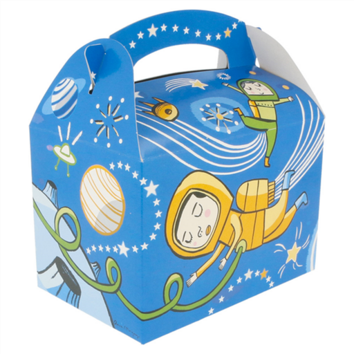 [221.49] Gable Box - Children Box - Design "Space" 17x16x10cm 50pcs/pk