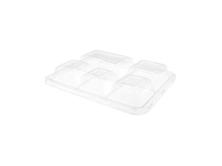 [221.93] Lids for item: 221.92 & 149.18  27x22x3,6cm Clear PET (50st/pak)