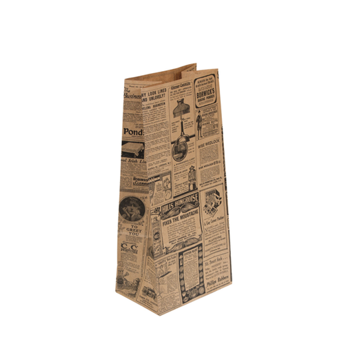 [222.38] SOS Bags without handles "Times" 70gsm 15+10x32cm 8lbs (1000st/doos)