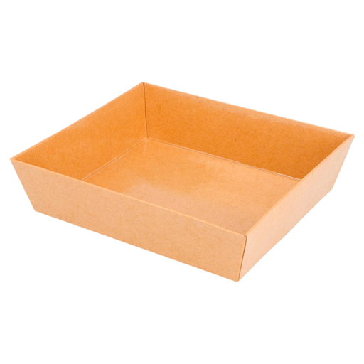 [224.87] Natural kraft containers 14x13x3,5cm (50st/pak)