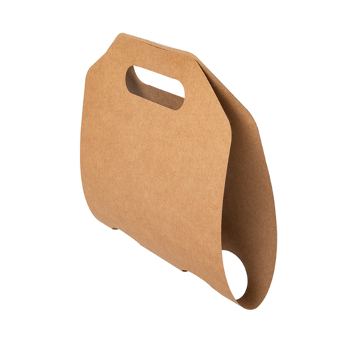 [225.57] Cup carrier 2 cups. 46,5 x 22,5 cm Natural Kraft (100st/pak)