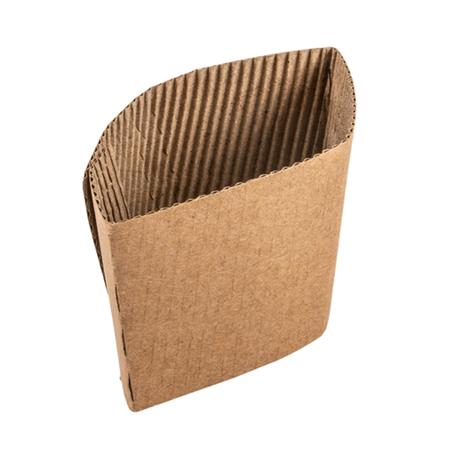 [226.60] Jackets / Sleeves for hot cups (360ml/12oz) Natural Cardboard (100st/pak)