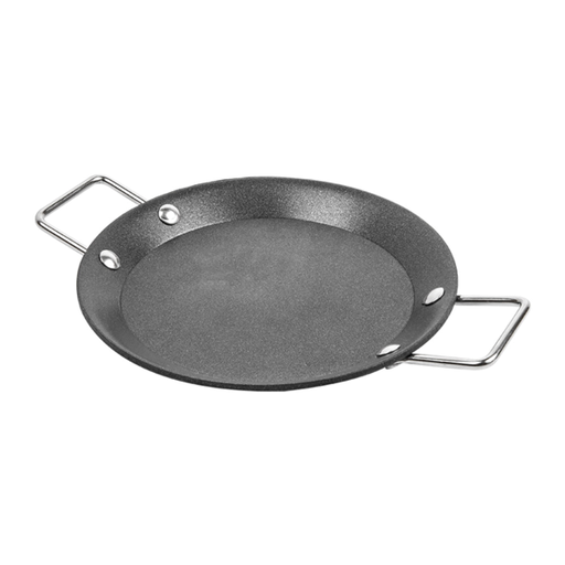 [226.89] Mini Paella Pans 12,8x1,2cm Black steel (per stuk)