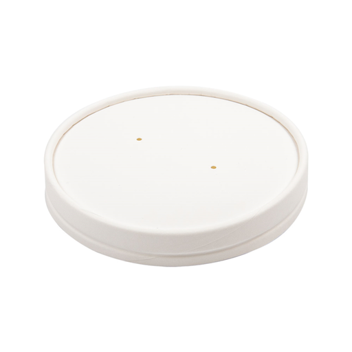 [228.35] Lids voor cups (228.33) White Cardboard (25st/pak)