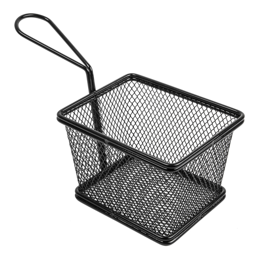 [228.77] Mini Fryers 2 portions 12,5x10x7,5cm Black Steel (Per stuk)