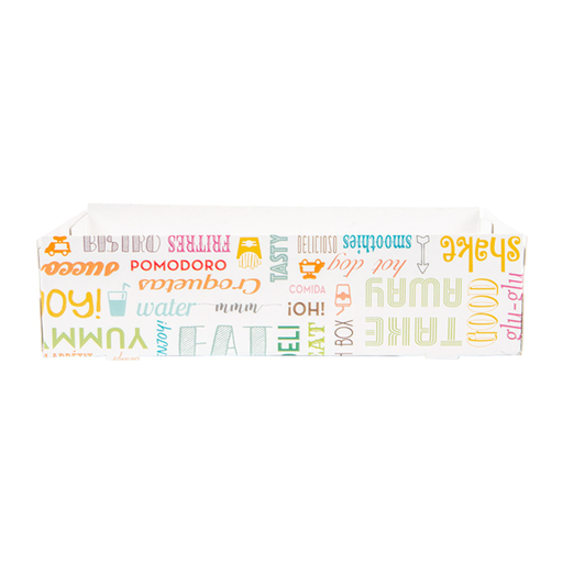 [229.86] Carrying trays zonder compartiment "Parole" 25,5x16x6,5cm (25st/pak)