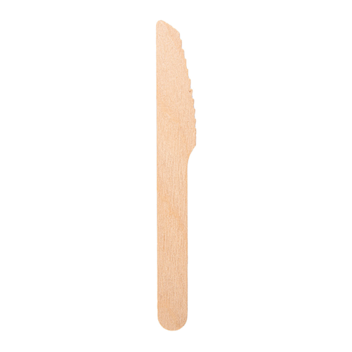 [232.48] Knives 14cm Natural Wood (100st/pak)