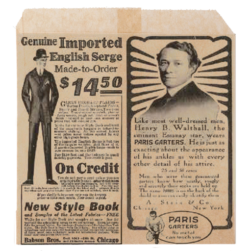 [233.13] Greaseproof bags "Times" 12x12cm Kraft (1000st/pak)