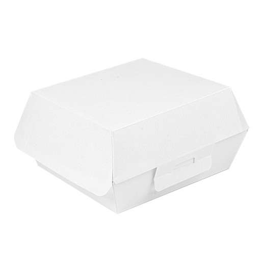 [234.06] "The Pack" Burger Boxes 14x12,5x6cm White Nano-Micro Corrugated Cardboard (50st/pak)