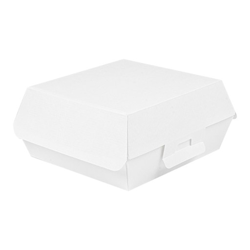 [234.22] "The Pack" Burger Boxes 17,5x18x7,5cm White Nano-Micro Corrugated Cardboard (50st/pak)