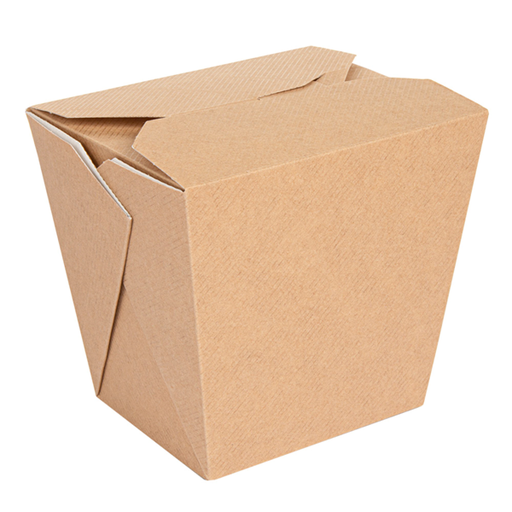 [234.52] "The Pack" Multi-Purpose Container/noodle-box 8,9x7x10,8cm Natural Kraft Nano-Micro Corrugated Cardboard (40st/pak)