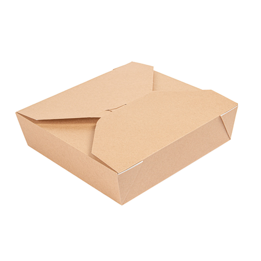 [234.69] "The Pack" Rectangular Boxes 2910ml 21,7x21,7x6cm Natural Kraft Nano-Micro Corrugated Cardboard (50st/pack)