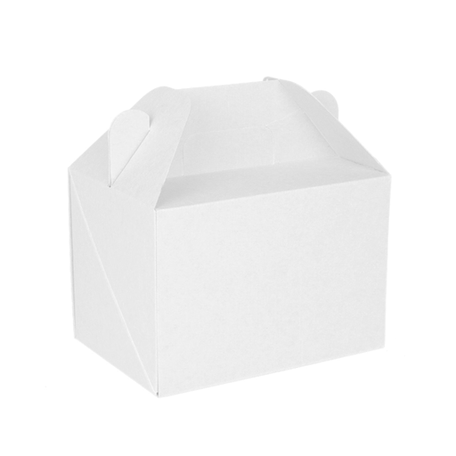 [235.10] "The Pack" Gable Box 18x12x9cm White Nani-Micro Corrugated Cardboard (25st/doos)