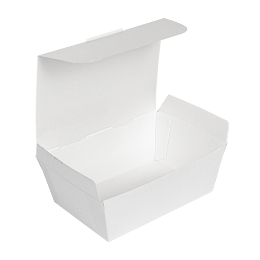 [235.13] "The Pack" Lunchbox 14x9,7x5cm White Nano-Micro Corrugated Cardboard (60st/pak)