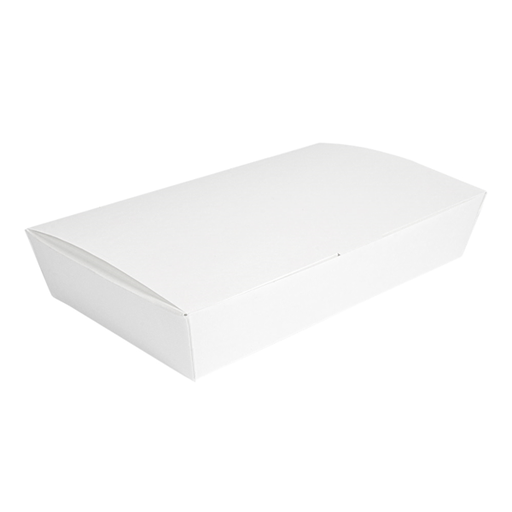 [235.22] "The Pack" Lunch Box 27,5x16,5x5cm White Nano-Micro Corrugated Cardboard (60st/pak)
