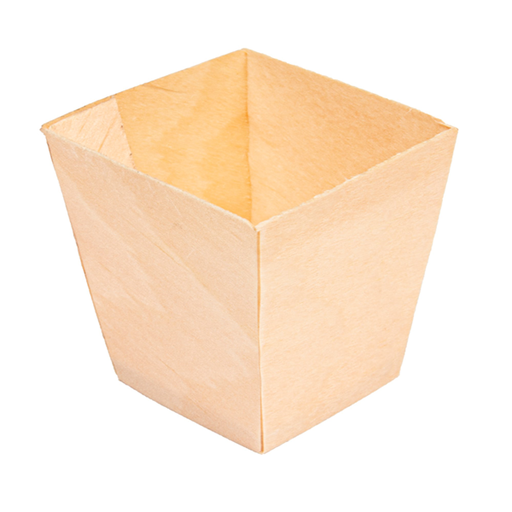 [250.34] Pine Bark Mini Container 4,5x4,5x4,5cm Natural Wood (50st/pak)