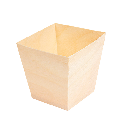 [250.35] Pine Bark Mini Container 5,5x5,5x5,5cm Natural Wood (50st/pak)