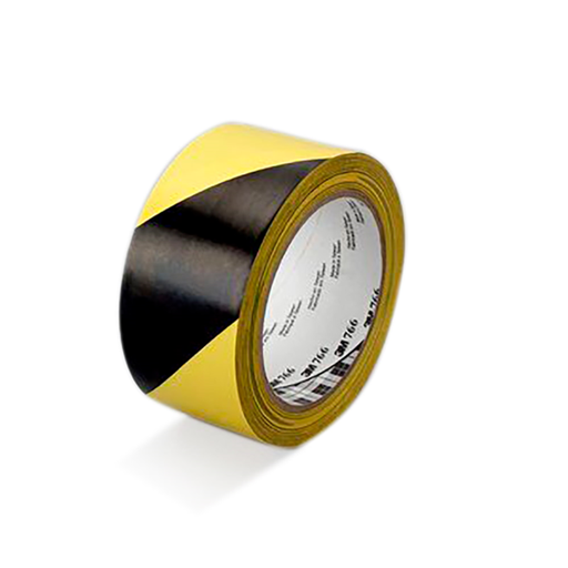 [251.03] Hazard Warning Tape 33mtr x 5cm Yellow/Black (per rol)