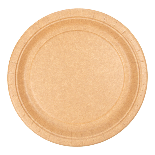 [251.77] Round plates 26cm diameter Natural Cardboard (50st/pak)