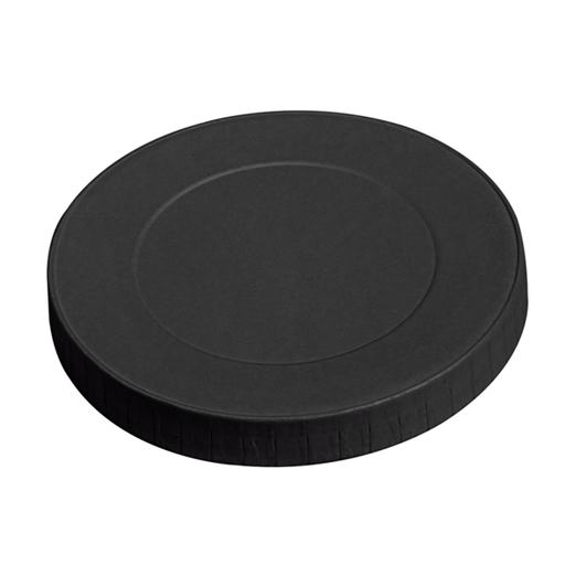 [251.96] Lids for cups diam. 8cm Black cardboard (50st/pak)
