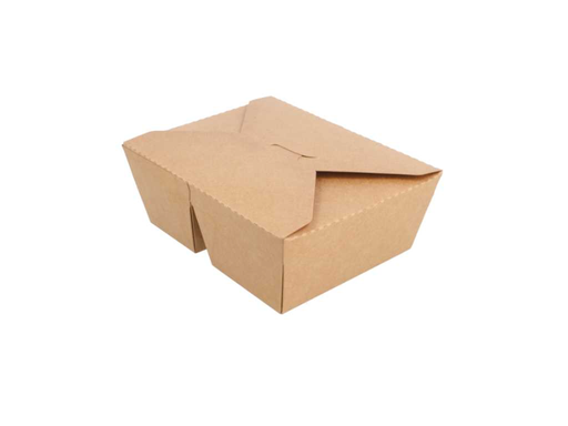 [252.28] BioPack 2-comp. 17,8x13,7x6,4cm Natural Kraft (50st/pak)