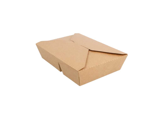 [252.29] BioPack 2-comp. 21,3x15,5x4,6cm Natural Kraft (50st/pak)