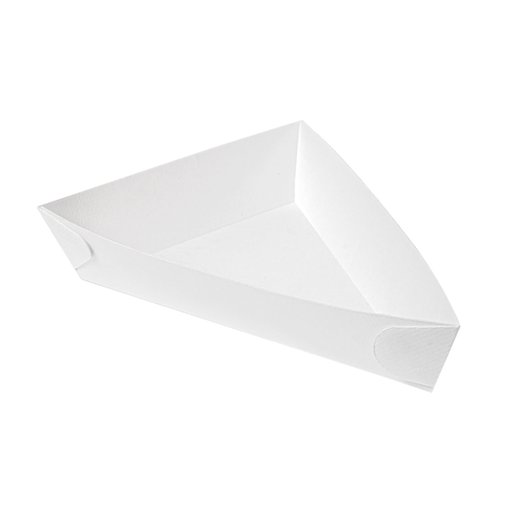 [253.10] Driehoekige food tray The Pack 14,5x19x3,5cm White (100st/pack)