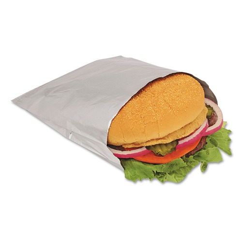 [300533] Foil/Paper Bag "Sandwich" Silver 6x3/4x6-1/2" (1000pcs/cs)