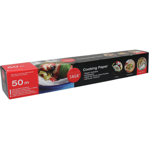 [319814] Bakplaat papier vellen Saga / Oven paper op rol 38cm x 50mtr (per rol)