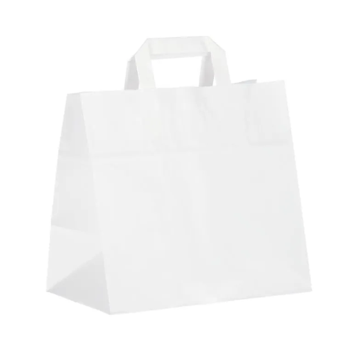 [370261725] Draagtas papier 70grs wit 26x17x25cm 400 st/ds