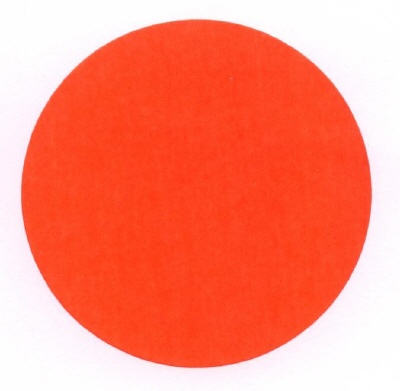 [38640] Zelfklevende papieren etiketten 100 st Flouroranje Rond 60 mm