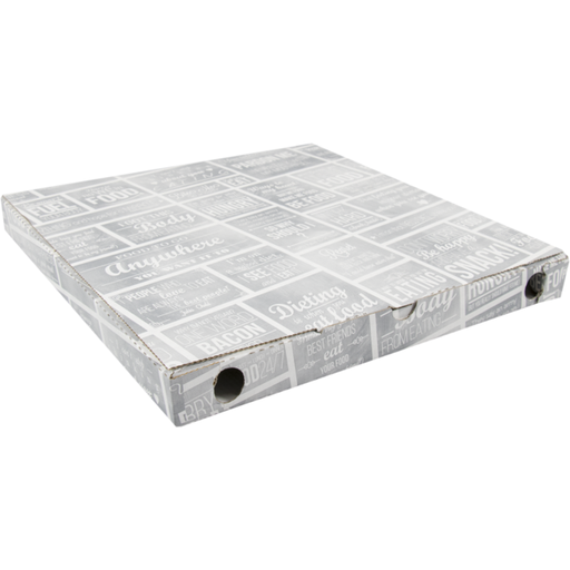 [415004] Pizza Box / Doos 30x30x3cm (12x12") "Pubchalk" (200st/pak)