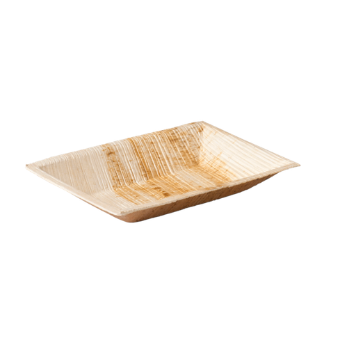 [437383] Biodore bordje / plate Raaga Palm Leaf Rechthoekig 17x12cm (25st/pak)