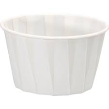 [442047] Portion cups wit papier 100ml (250st/doos)