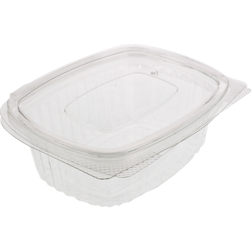 [444875] RPET salade bak Leakproof 1000cc (400st/doos) Overeenkomstig met AD32 bakje..