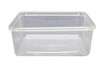 [445702] PP Spuitgiet 1000cc Transparant kilo bakje 182x135x63mm 500st/ds (448336)