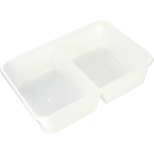 [445731] PP Spuitgiet 2x325cc Zwart 2-vaks kilo bakje (500st/ds)