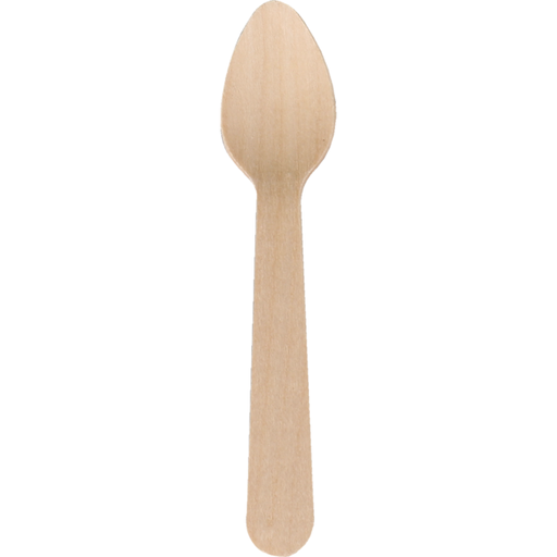 [457219 of 600704] Houten koffielepel 110mm  100st/pk