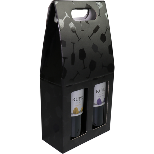 [475116] Draagkarton 2 fles Black-wijnglas (per stuk)