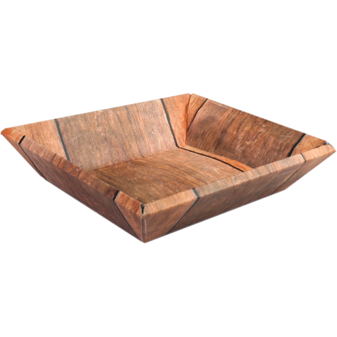 [475128] Dienblad karton "Barrel Wood" (per stuk)