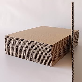 [60850] Carton Sheet / Snijplaat / 1200 x 1000mm / B-golf bruin (per stuk)