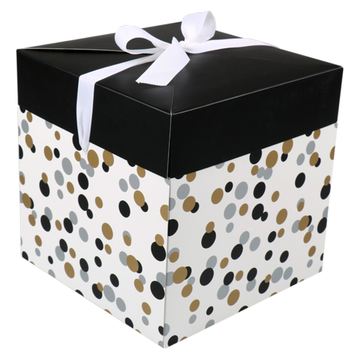 [496927] Pop-up box Lovly "Confetti" 20x20x20cm (per stuk)