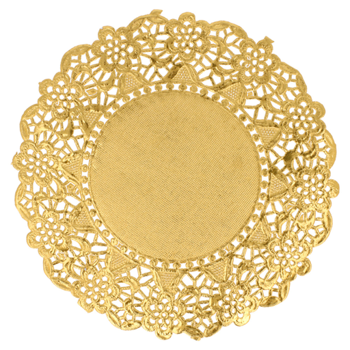 [1003691] Doilies round 36cm Gold (100st/pak)