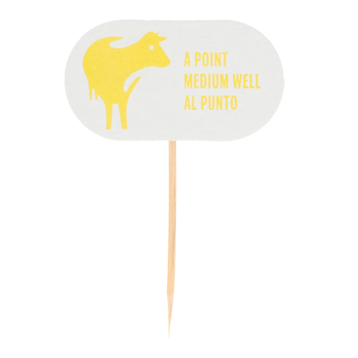 [112.11] Prikker / Picksteak - Medium Well / Yellow - (100st/pak)