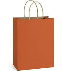 [131] Shopping Bag Carrot Cubes 8x4.75x10.5" 50st/pk