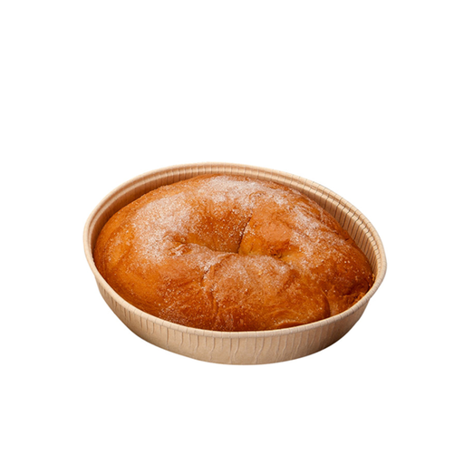 [156.311] Cake boxes round (Siliconized baking molds natural kraft) 9cm diam. (150st/pk)