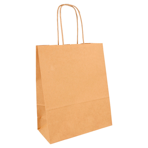 [222.11] SOS bag with handles 18+8x21,5cm Natural Kraft (250st/doos)