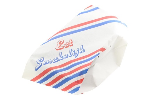 [226231] Shoarma/Grill zakjes 15x15cm ersatz Bedrukt "Eet Smakelijk" (10kg/doos)(ca. 4500pcs)