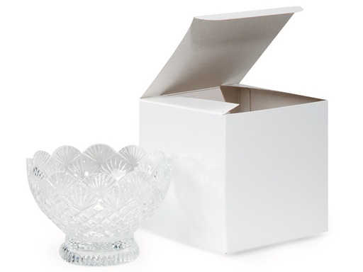[300901] Tuck-it Gift Box White 6x6x6" 25st/ds Alligator embossed One piece folding