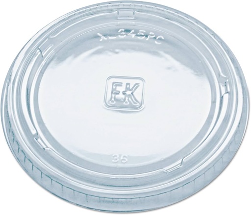 [345PC1] Portion cup Lid Transparent for 3.25oz. XL345PC  125st/pk